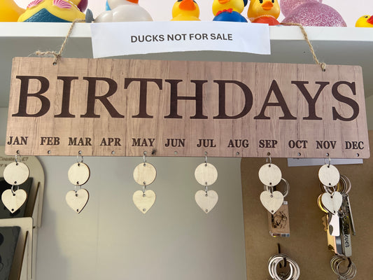 Birthday sign