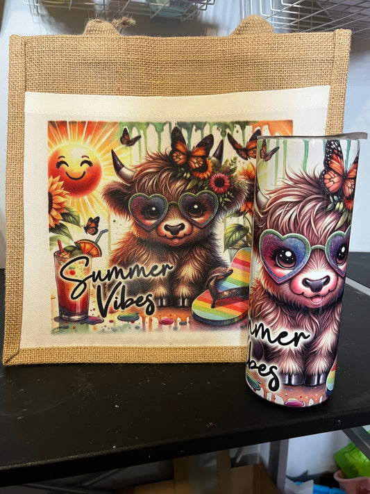 Matching tumbler and bag